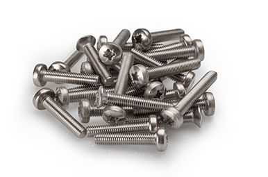 Screw set for wall/main drains in PP/fibreglass pools
