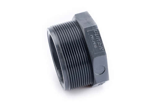 PVC-U bushing, male/female thread, 2½–2″