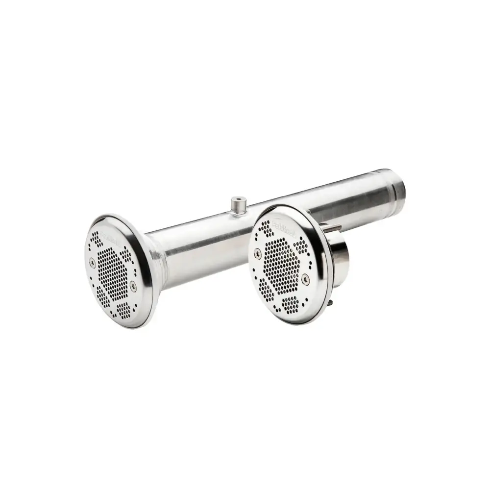 Pahlen sugmunstycke Classic i rostfritt syrafast stål med dubbla högtalare