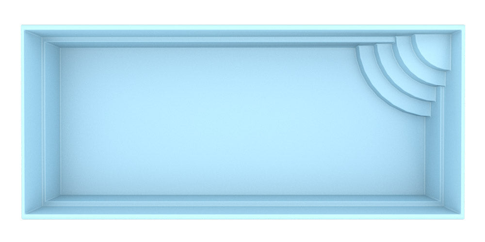 Glasfiberpool Papeete 700 7.00 m x 3.50 m x 1.50 m