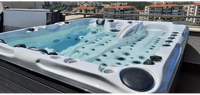 PassionSpa Euphoria Mighty Wave hot tub – white finish, Exclusive Collection, clear blue water
