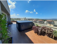 PassionSpa Euphoria Mighty Wave hot tub – dark blue rectangular thermal cover