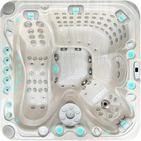 PassionSpa Felicity Mighty Wave hot tub – white finish, white interior, LED lighting, massage jets