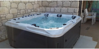 PassionSpa Felicity Mighty Wave hot tub – white and grey, black massage jets