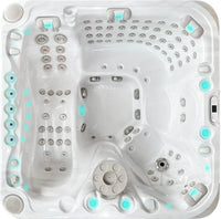 PassionSpa Felicity Mighty Wave hot tub – white finish, white interior, LED lighting, massage jets