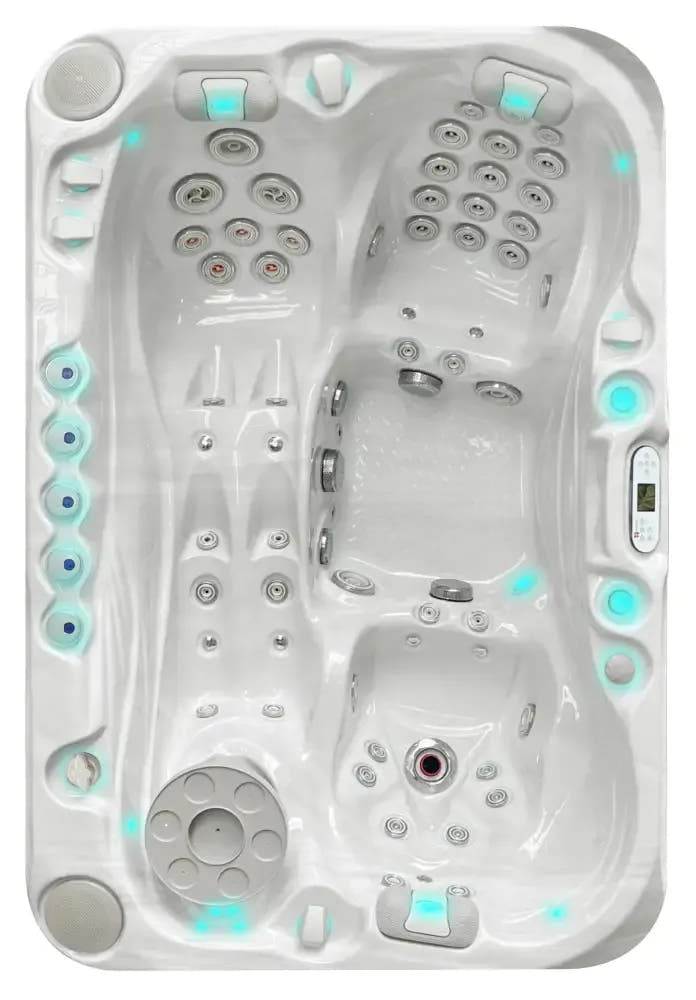 PassionSpa Sensation hot tub – white finish, LED lighting, massage jets