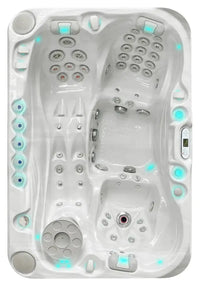 PassionSpa Sensation hot tub – white finish, LED lighting, massage jets