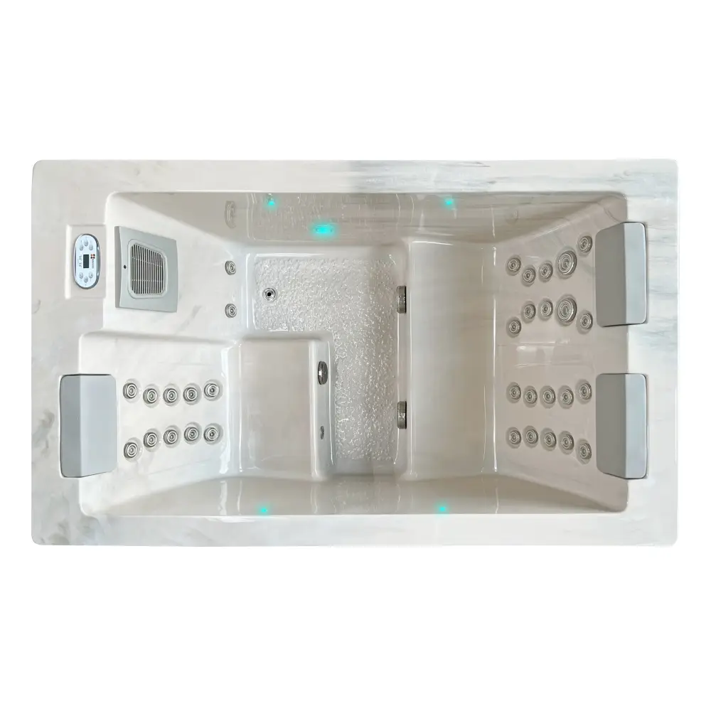 PassionSpa Serene 3 beige marmormönstrat spabad med jetmassage