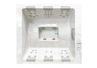 PassionSpa Serene 6 Fire Pit hot tub – white finish, rectangular shape, silver massage jets, control panel