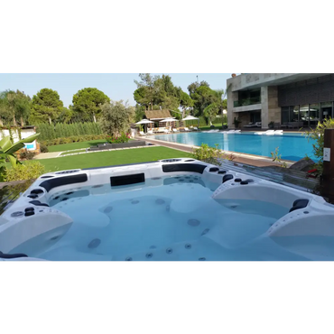 Vit och svart PassionSpa Theater Spabad med jetmunstycken