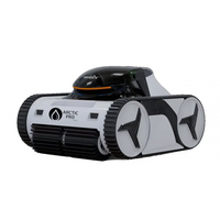 Xwarrior InverX X60 robotisk poolrengörare i blå och svart med vit och svart arktisk pro-design