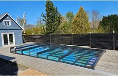 Icon Kit pool enclosure – modern design, transparent enclosure, for a pool