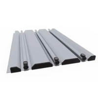 Eleganta bågformade pooltak med extra starka profiler i silver aluminium