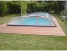 Pool enclosure nivo kit 1075WC 5.5×10.5 ELOX (twin-wall polycarbonate, side door)