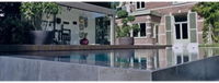 Modern ovanmark PP pool med infinitykant och 20mm skimmer