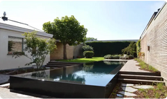 Above-ground PP pool in 20 mm material with a skimmer – stylish design, infinity design, black finish