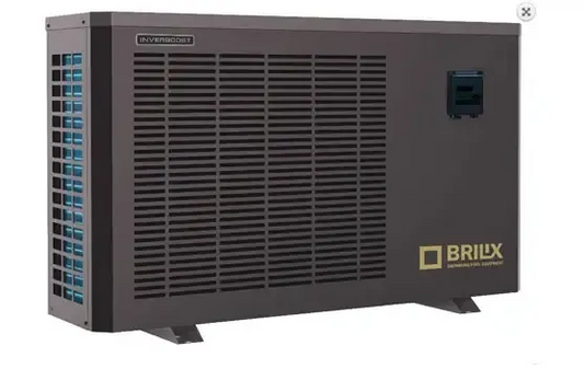 Dark grey Brilix InverBoost XHPFDPLUS heat pump with a vented front panel