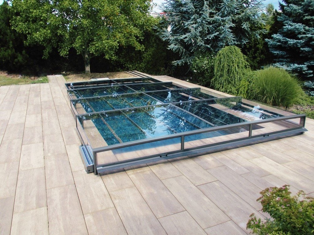 Pool Roof Master PLUS 4×10 Single Rail, 6 mm clear plastic