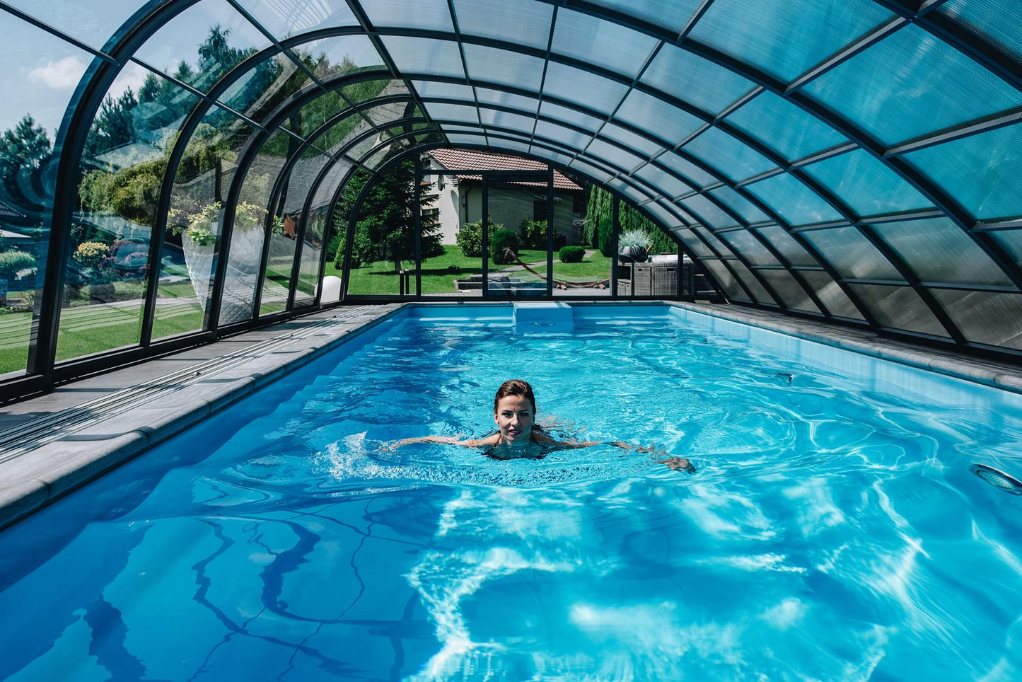 Fiberglass pool Trinidad 9.70m x 3.70m x 1.60m