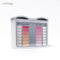 Pool tester for manual water analysis