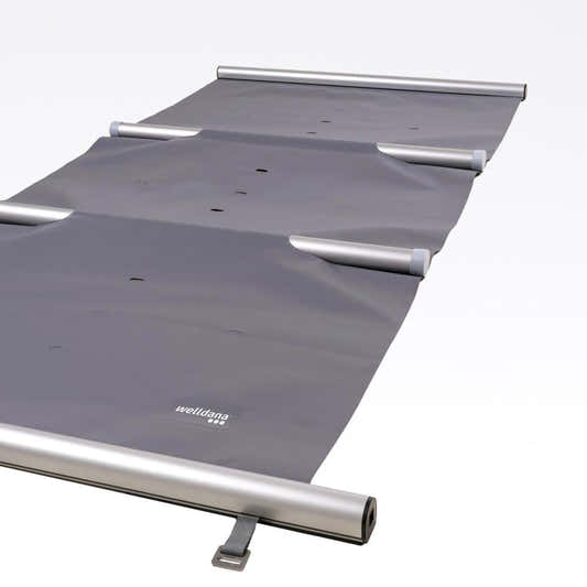 Welldana Safe safety cover grey, 3.4 × 6.4 m