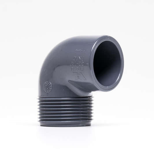 PVC threaded elbow 32 mm