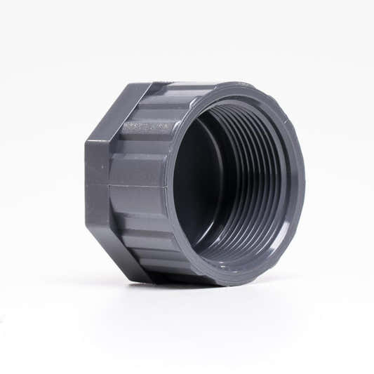 Threaded PVC end cap