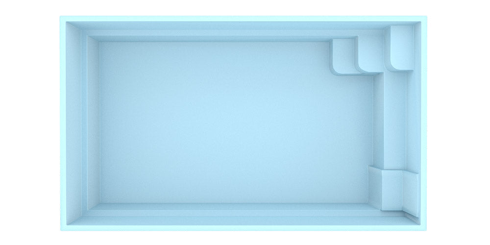 Glasfiberpool Victoria 4.70m x 2.70m x 1.30m