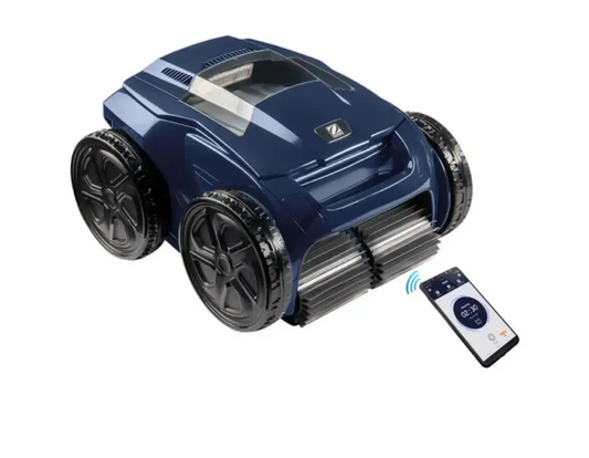 Zodiac Alpha poolrobot med konstant cyklonal aspiration i djupblå design
