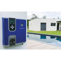 Blå Zefyr Exo IQ Low låg salthalt saltklorinator med display och filter